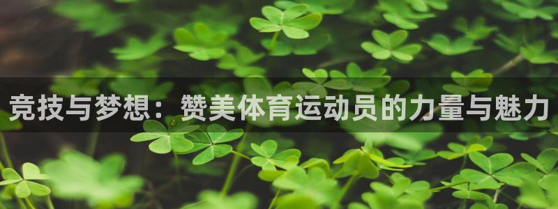 球进体育app：竞技与梦想：赞美体育运动员的力量与魅力